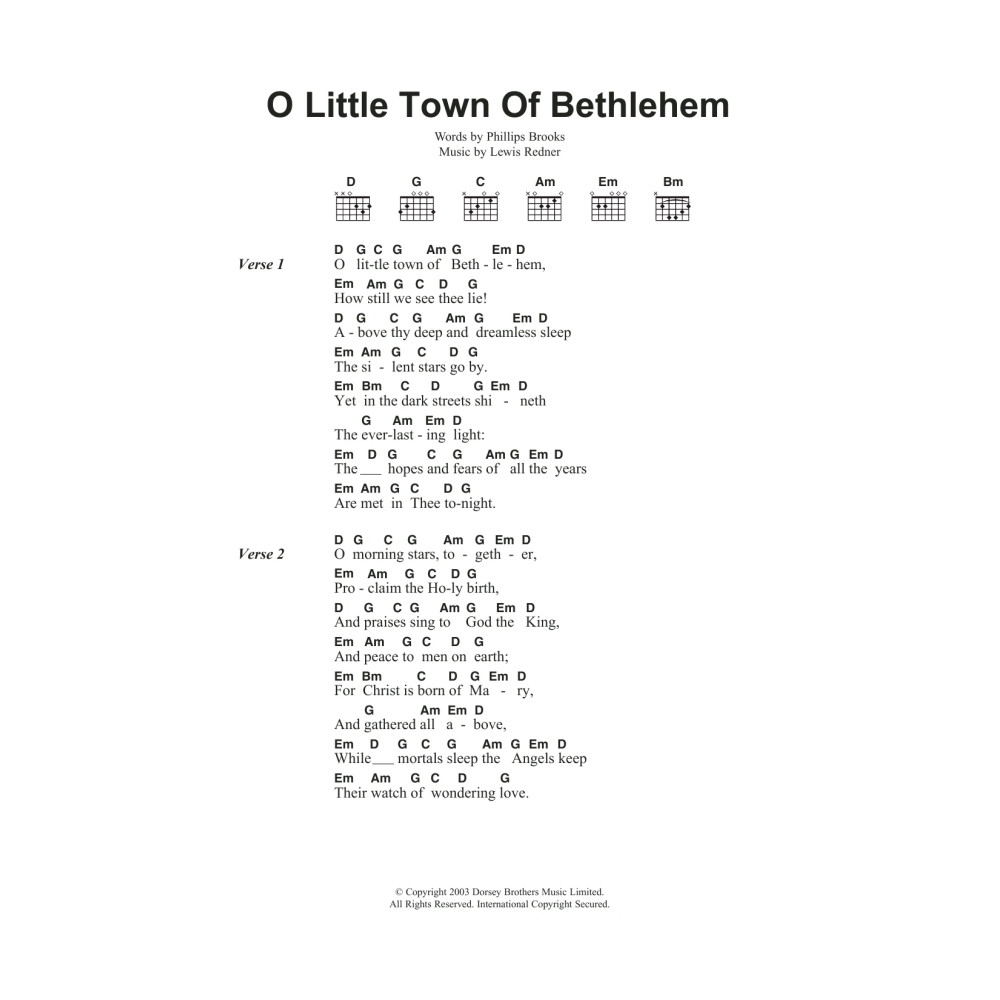 O Little Town Of Bethlehem