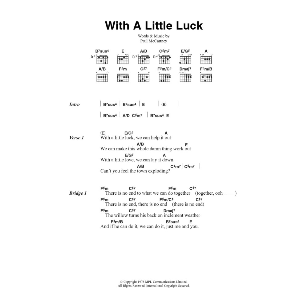 With A Little Luck
