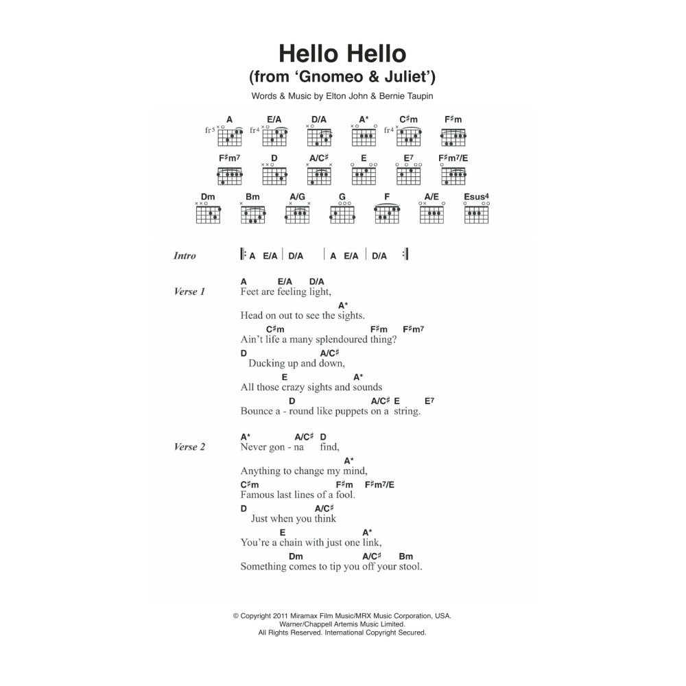 Hello Hello (From 'Gnomeo and Juliet')