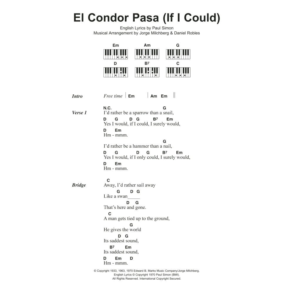 El Condor Pasa (If I Could)