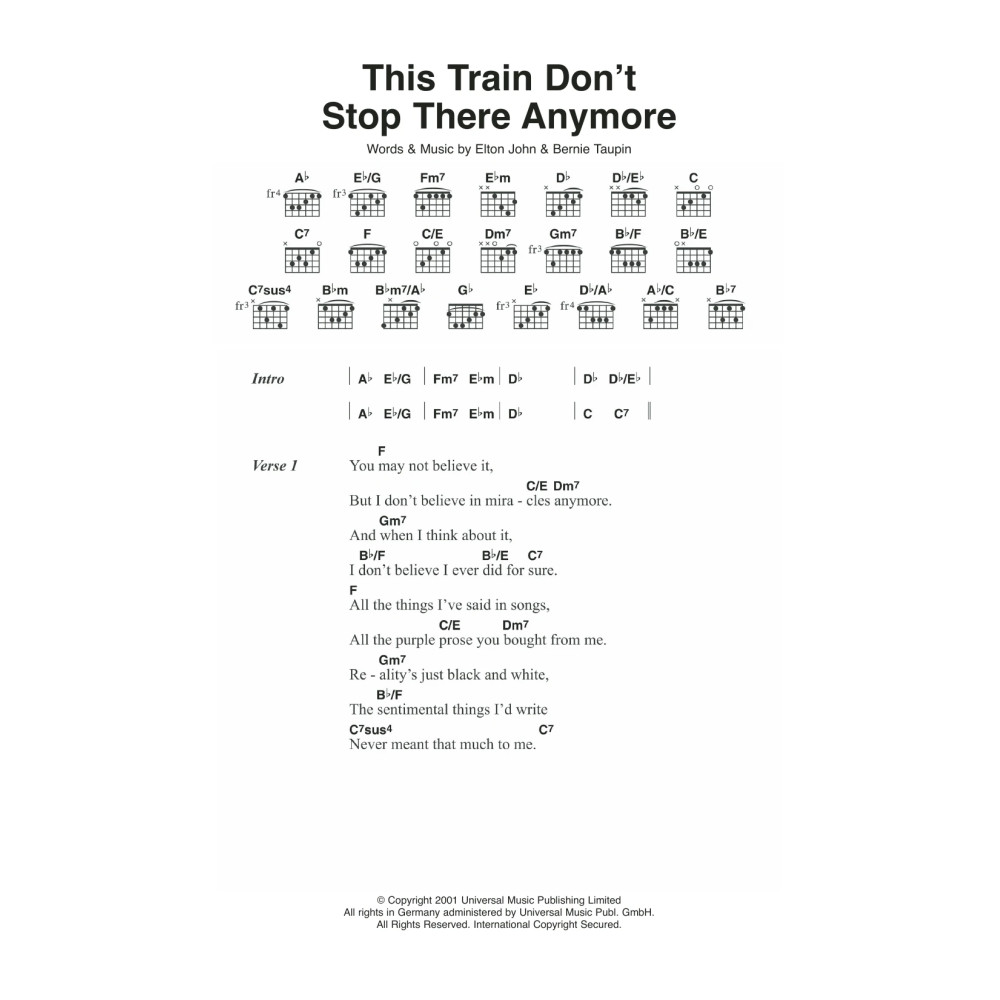 This Train Don't Stop There Anymore