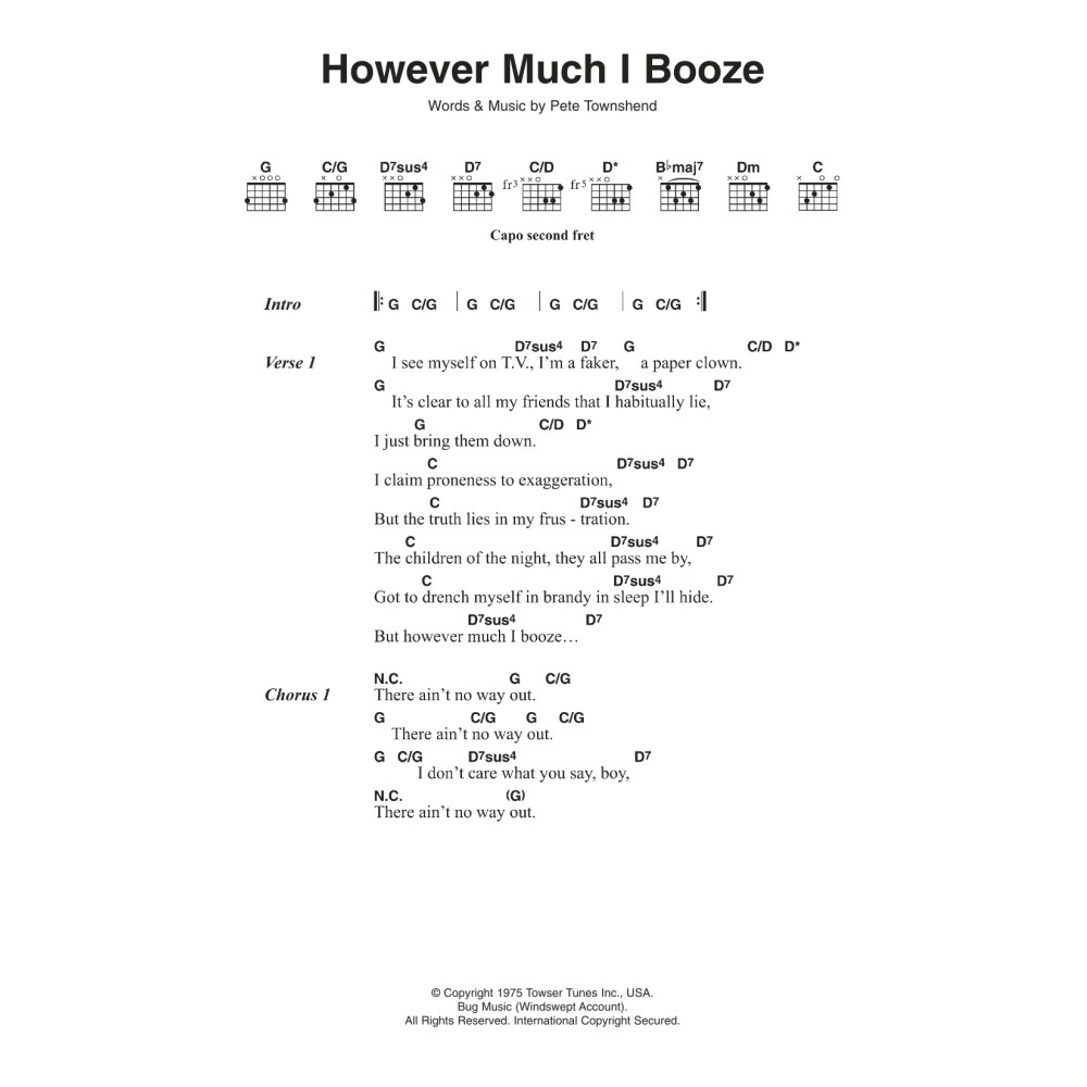 However Much I Booze