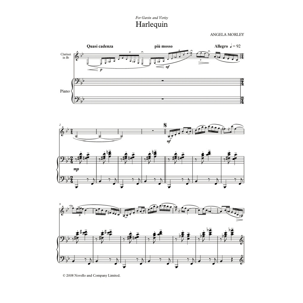 Harlequin (score and parts)