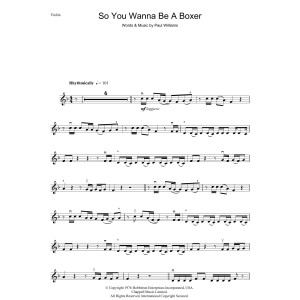 So You Wanna Be A Boxer (from Bugsy Malone)