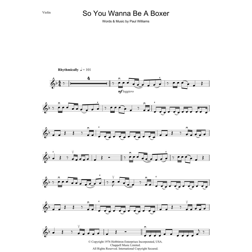So You Wanna Be A Boxer (from Bugsy Malone)