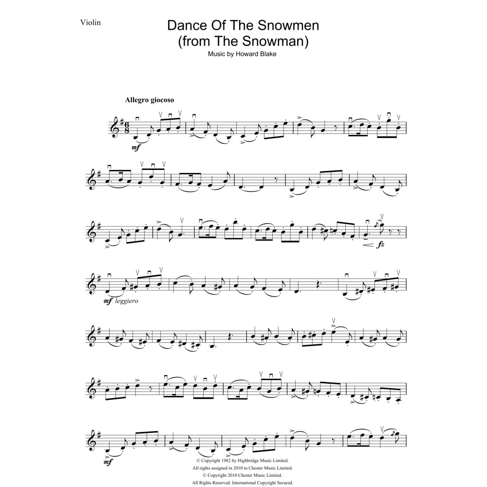 Dance Of The Snowmen (from The Snowman)