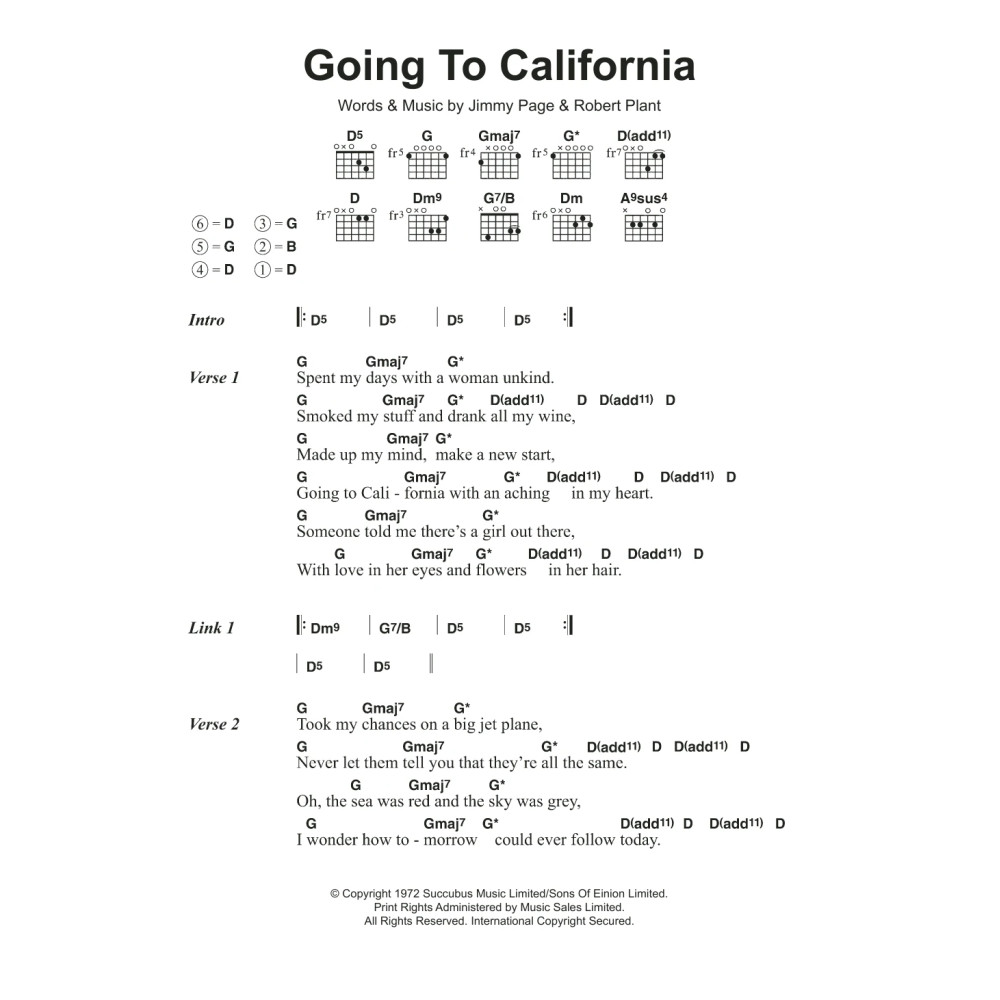 Going To California