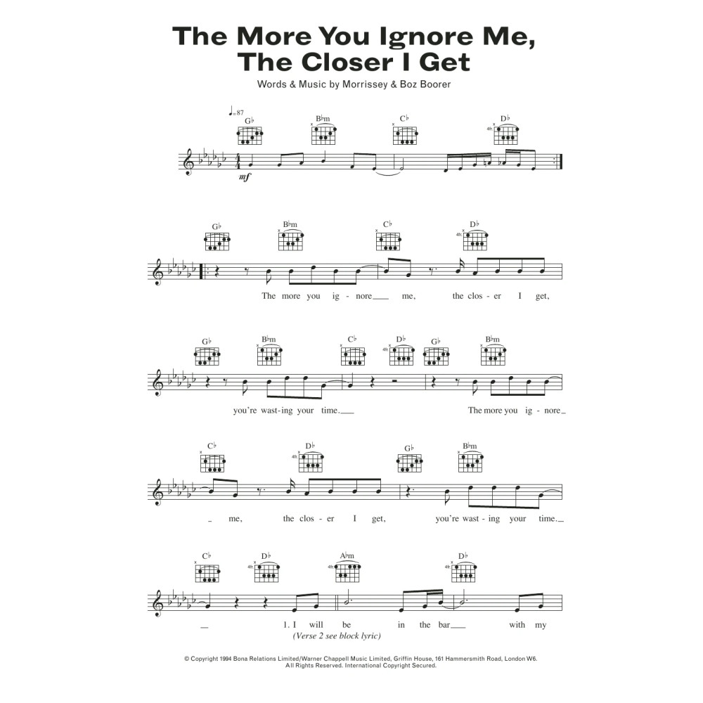 The More You Ignore Me, The Closer I Get