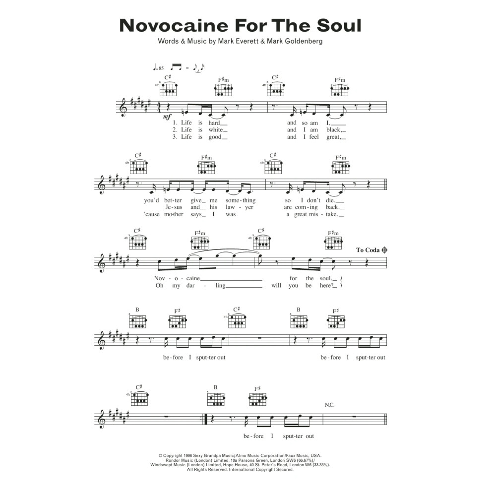 Novocaine For The Soul