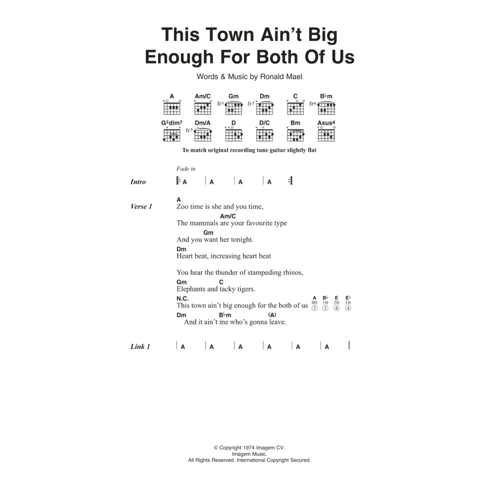 This Town Ain't Big Enough For Both Of Us
