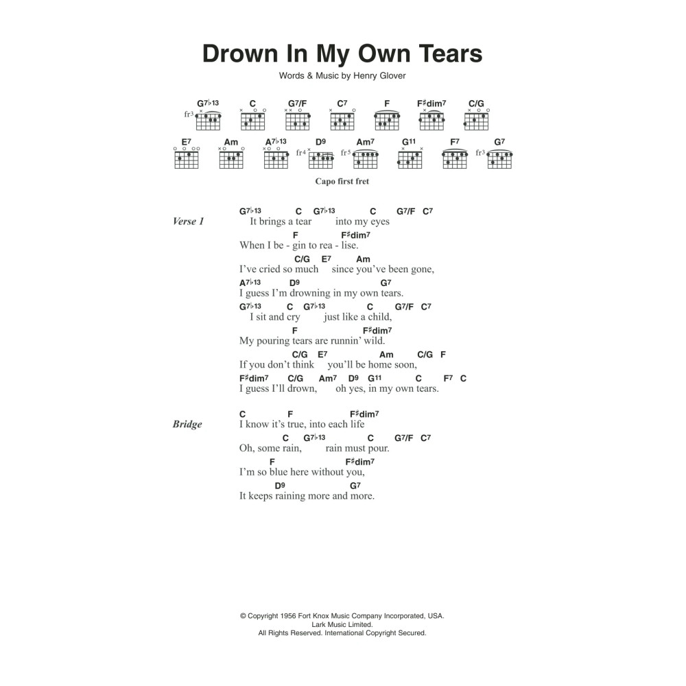 I'll Drown In My Own Tears