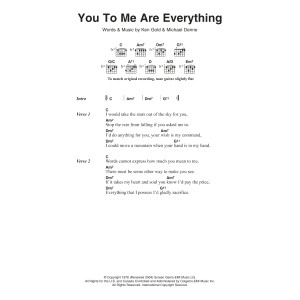 You To Me Are Everything