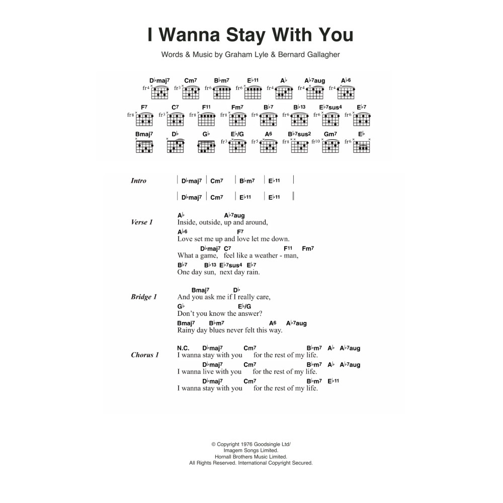 I Wanna Stay With You