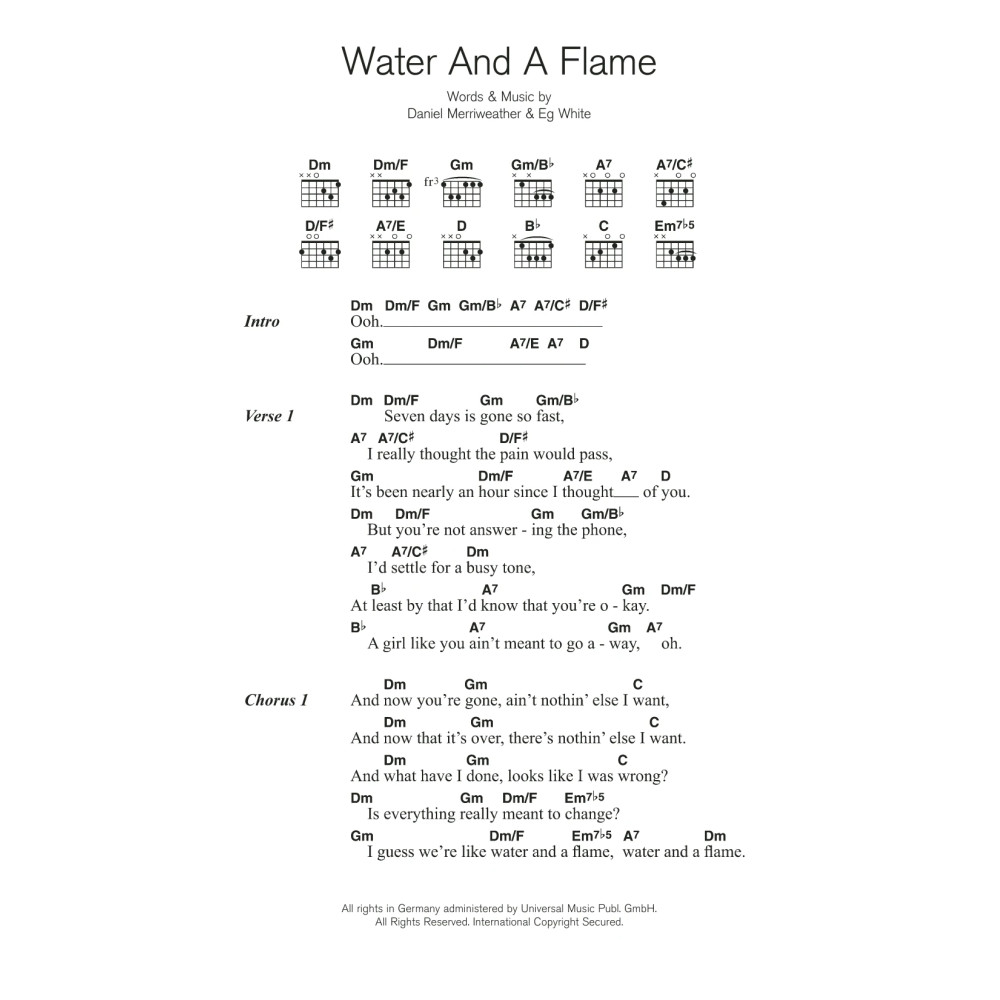 Water And A Flame (featuring Adele)