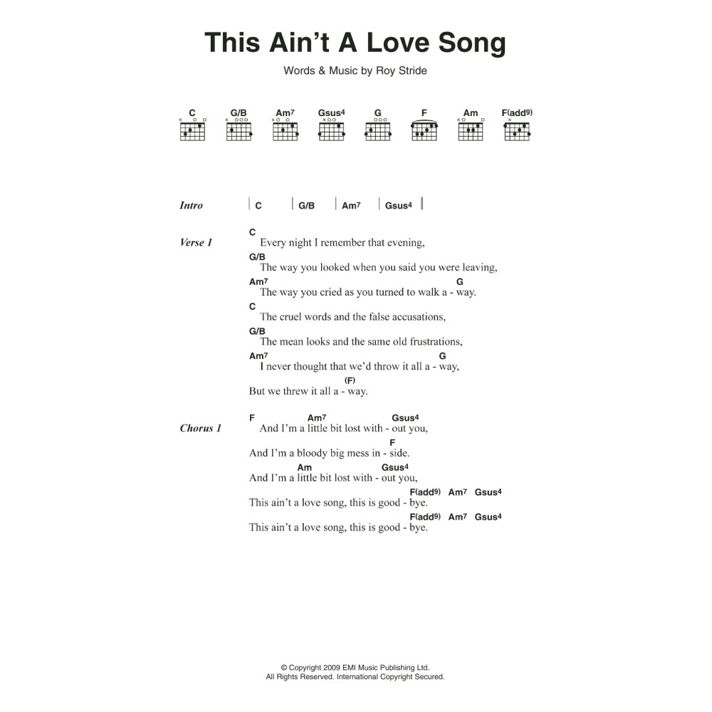 This Ain't A Love Song