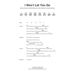 I Won't Let You Go