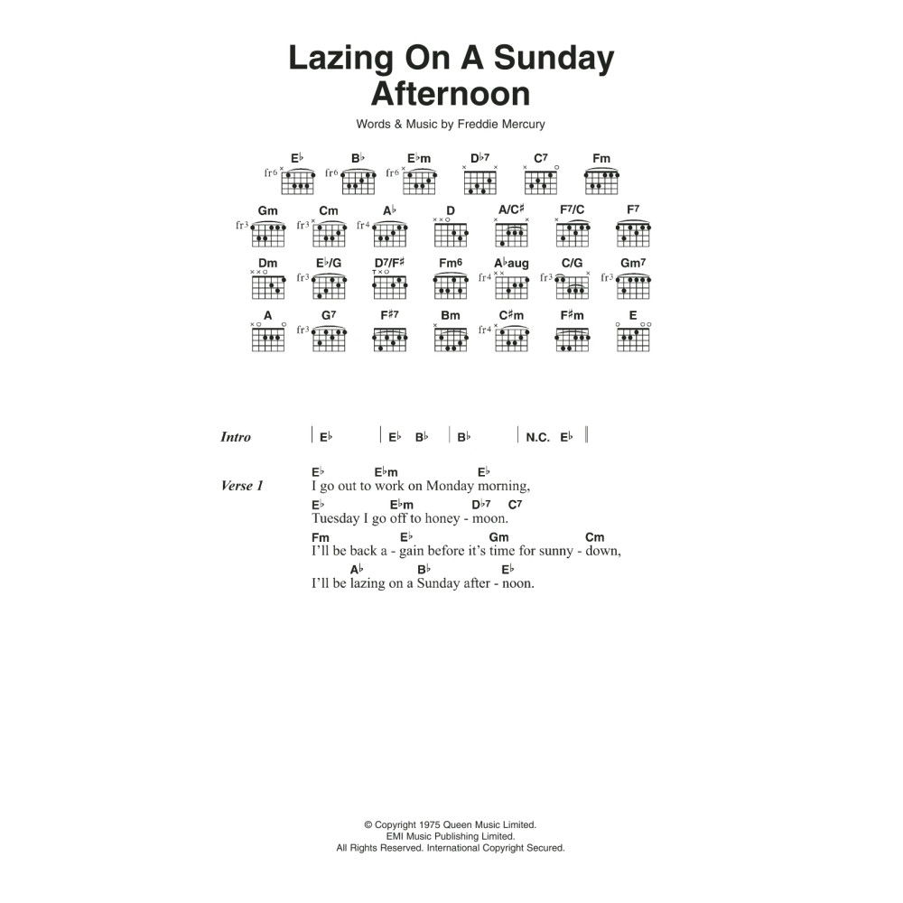 Lazing On A Sunday Afternoon