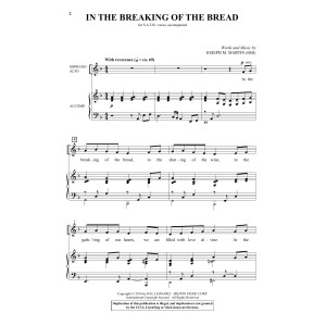 In The Breaking Of The Bread