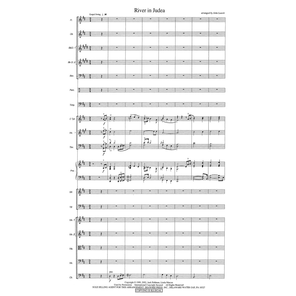 River in Judea - Score