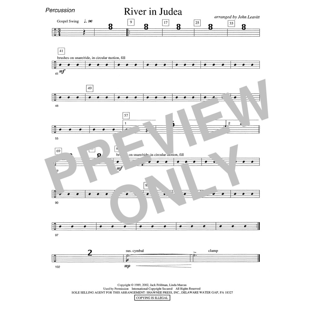 River in Judea - Percussion