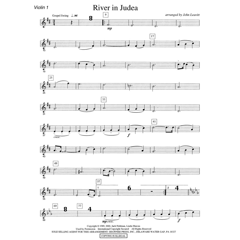 River in Judea - Violin 1