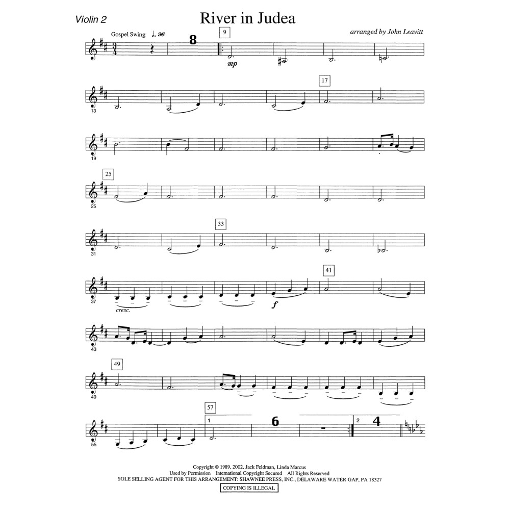 River in Judea - Violin 2