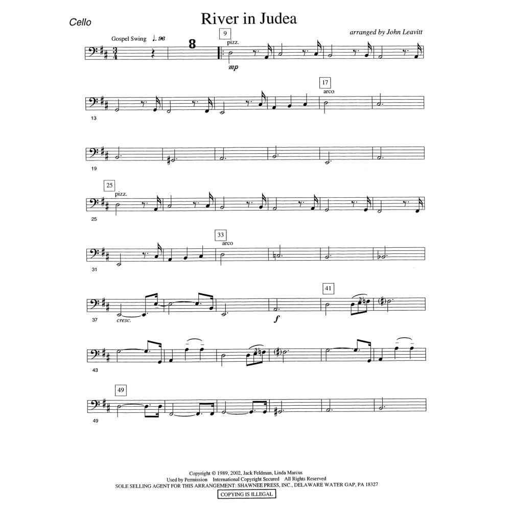 River in Judea - Cello