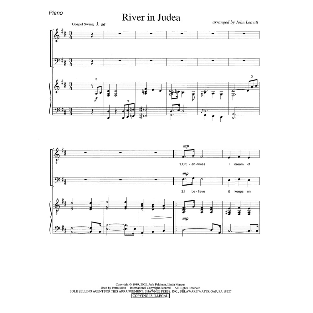 River in Judea - Piano
