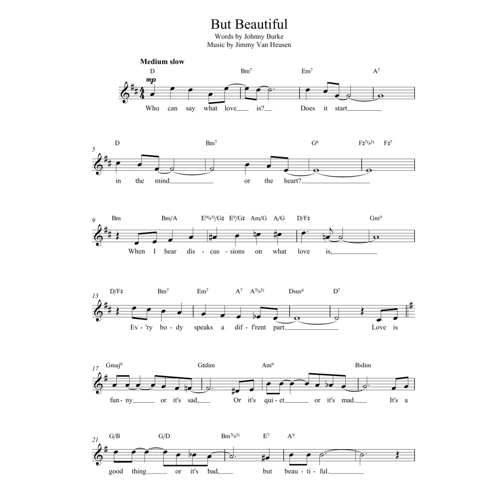 But Beautiful