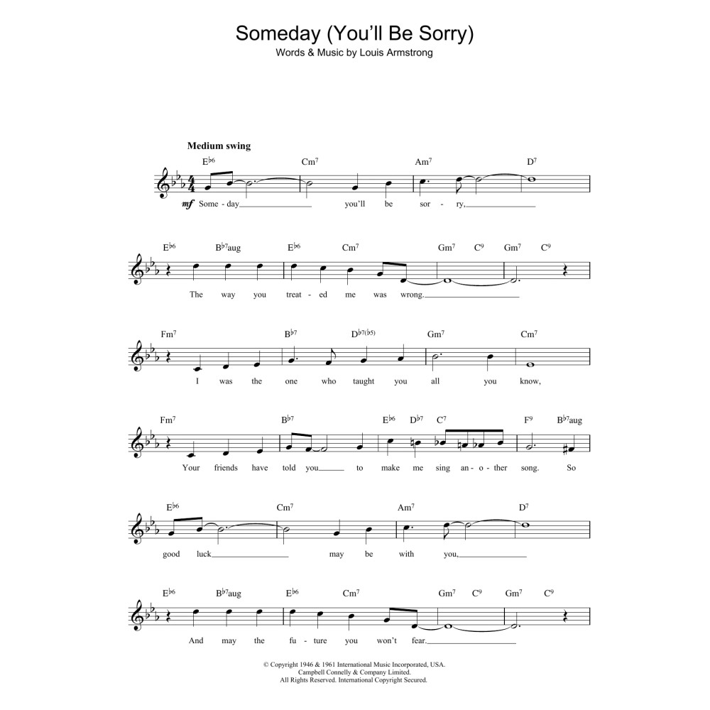 Someday (You'll Be Sorry)