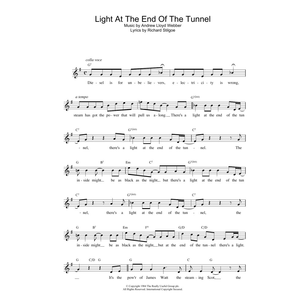 Light At The End Of The Tunnel (from Starlight Express)