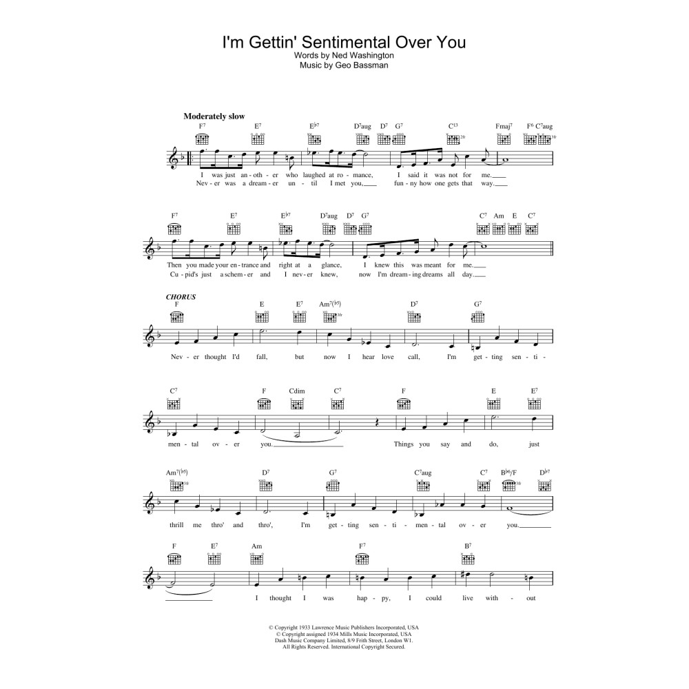 I'm Gettin' Sentimental Over You