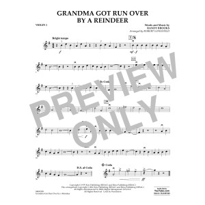 Grandma Got Run Over by a Reindeer - Violin 1