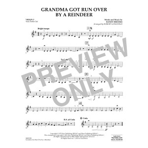 Grandma Got Run Over by a Reindeer - Violin 3 (Viola T.C.)