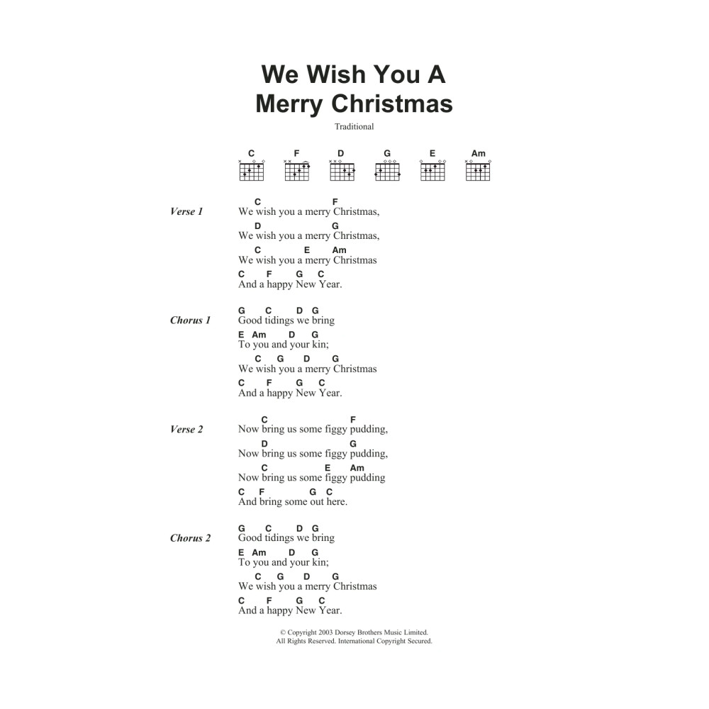 We Wish You A Merry Christmas