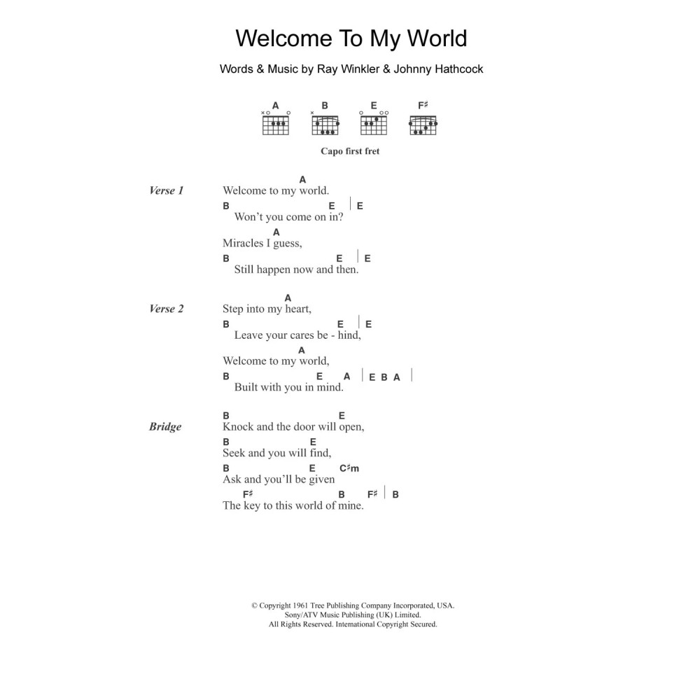 Welcome To My World