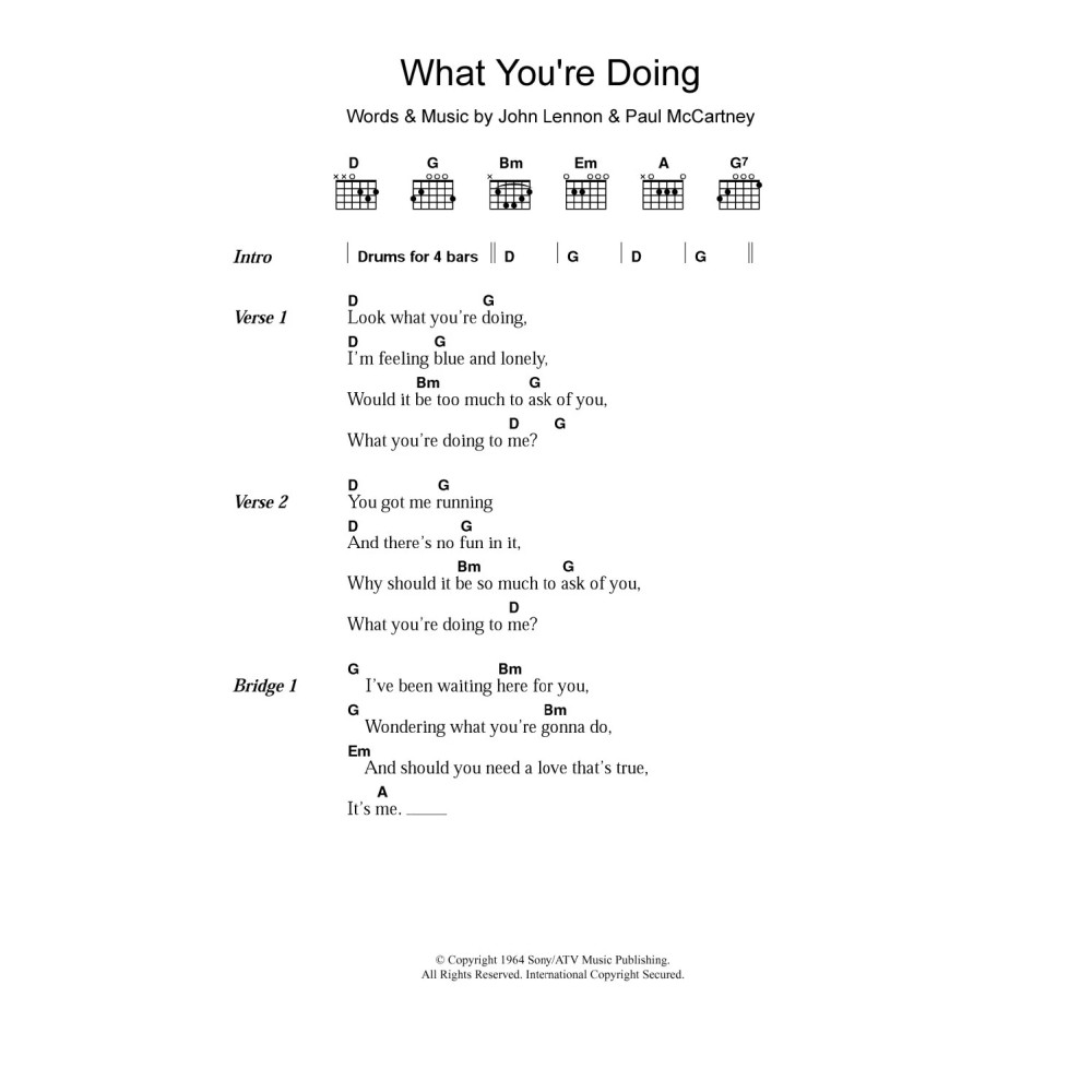 What You're Doing
