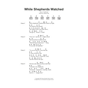 While Shepherds Watched Their Flocks
