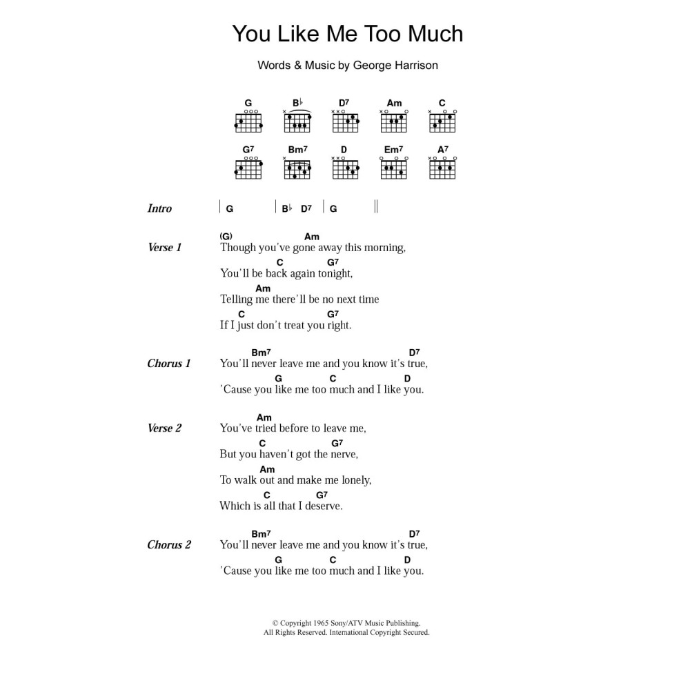 You Like Me Too Much