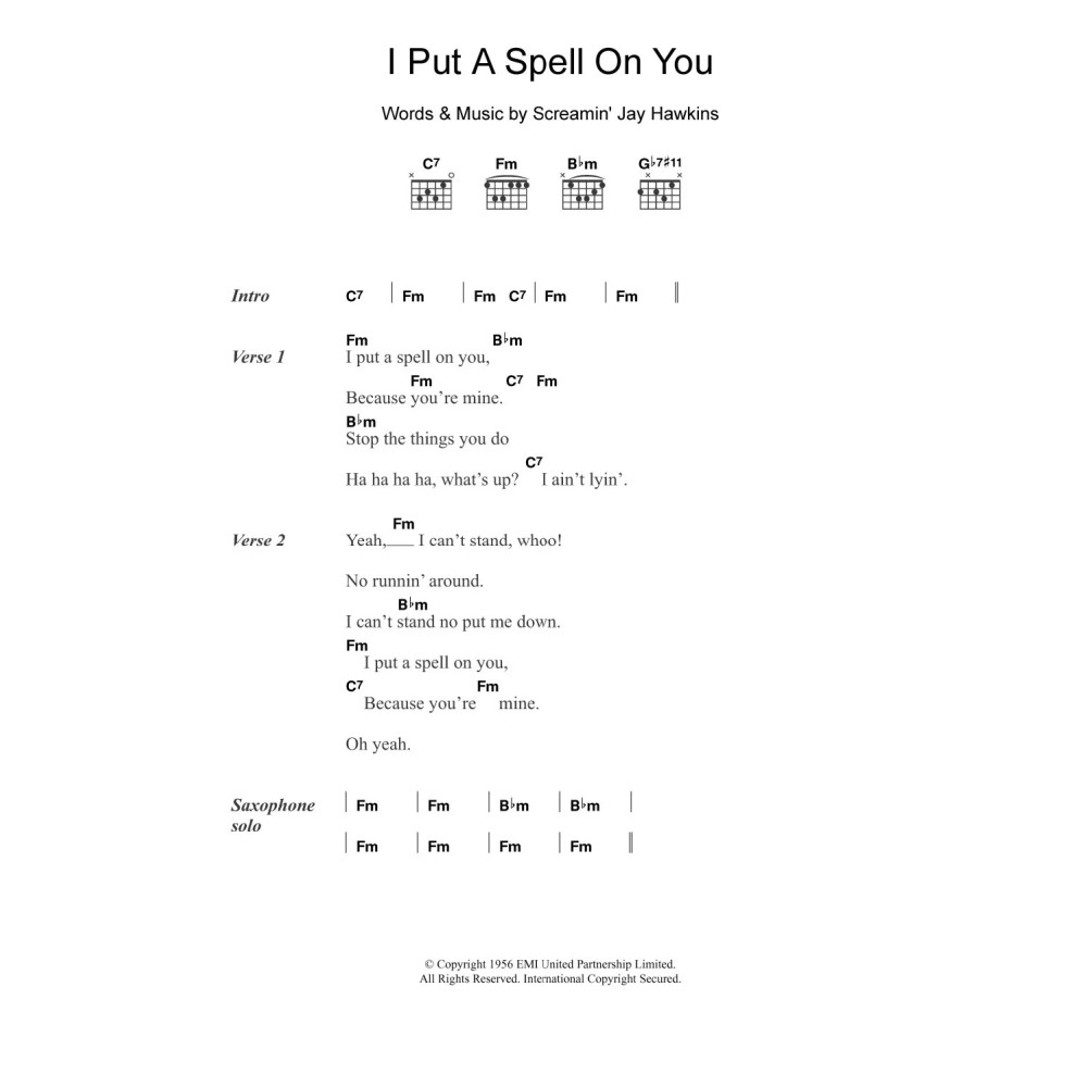 I Put A Spell On You