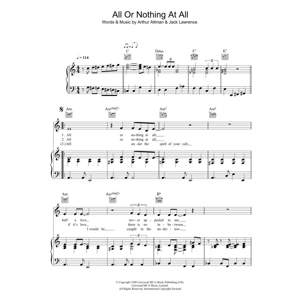 All Or Nothing At All