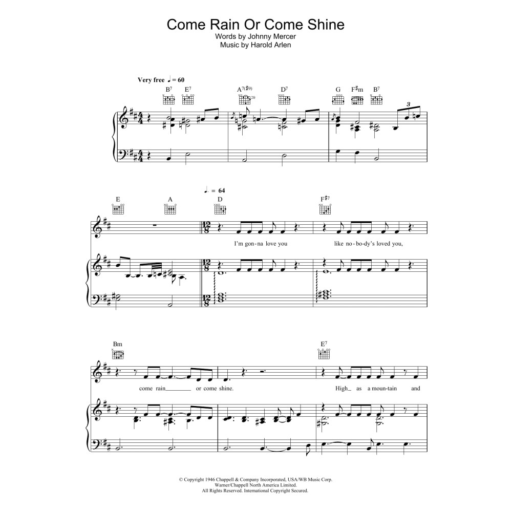 Come Rain Or Come Shine