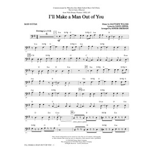 I'll Make a Man Out of You (from Mulan) (arr. Roger Emerson) - Bass