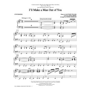 I'll Make a Man out of You (from Mulan) (arr. Roger Emerson) - Synthesizer