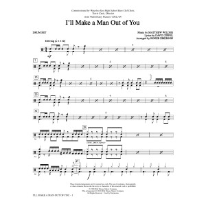 I'll Make a Man out of You (from Mulan) (arr. Roger Emerson) - Drums