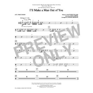 I'll Make a Man out of You (from Mulan) (arr. Roger Emerson) - Percussion