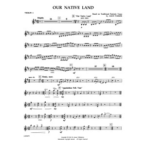Our Native Land - Violin 1