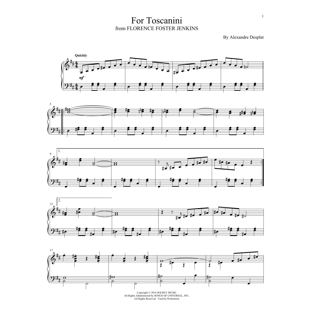 For Toscanini