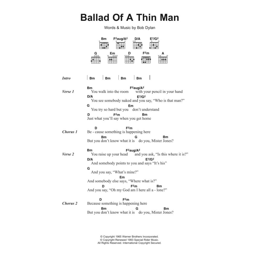 Ballad Of A Thin Man