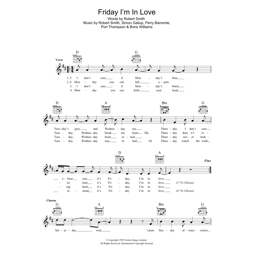 Friday I'm In Love